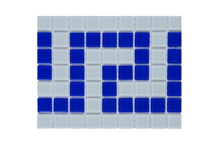 Фриз греческий Aquaviva Cristall бело-синий W/B