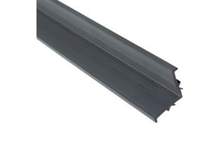 L-образный профиль Aquaviva PPG Gray для переливной решетки, 2000х25 мм